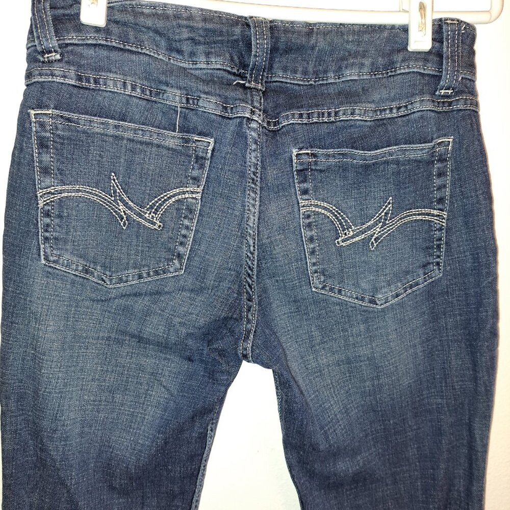 Wrangler Jeans Womens Juniors Size 7 Bootcut Western Rodeo Cowgirl Riding Mid